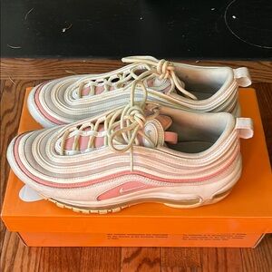 Nike Air Max 97 Pink and White Sneakers